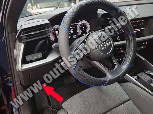 Prise OBD2 dans les Audi A3 (8Y) (2020 - ) - Trouvez votre connecteur !