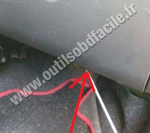 Chevrolet Matiz boîte à gants