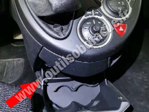 Citroen C8 - Console centrale