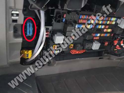 DAF XD - Compartiment fusible