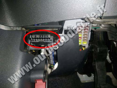Fiat 500 Sport - Connecteur OBD