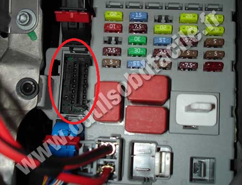 Fiat Bravo 2 connecteur OBD