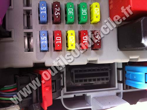 Fiat Punto 3 prise OBD2