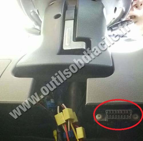 Kia Rio prise OBD