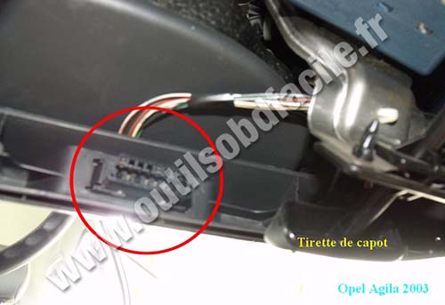 Prise de diagnostic OBD2 Opel Agila