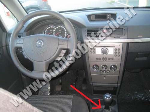 Prise OBD2 dans les Opel Meriva A (2003 - 2010) - Trouvez votre