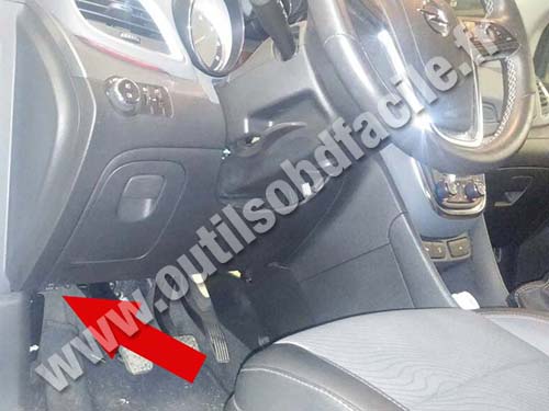 Opel Mokka Pédalier