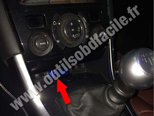 Peugeot 308 - Console centrale