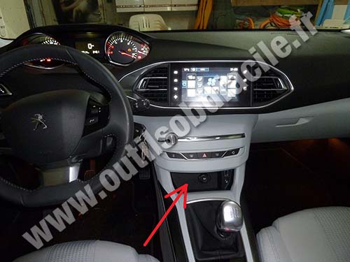 Peugeot 308 tableau de bord