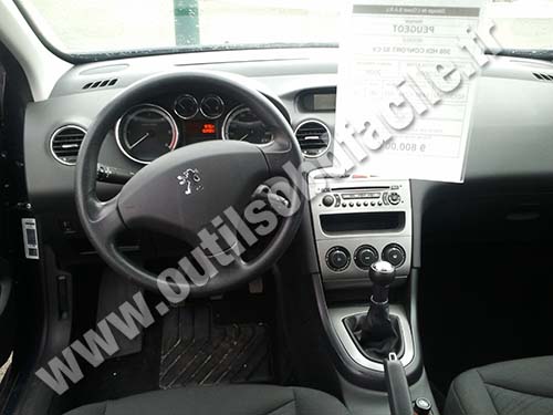 Peugeot 308 tableau de bord
