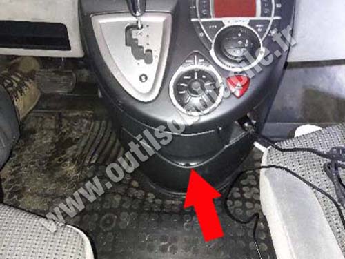 Peugeot 807 - Console centrale