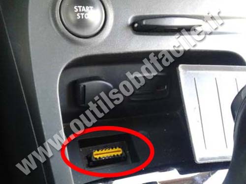 Renault Captur - Prise OBD2
