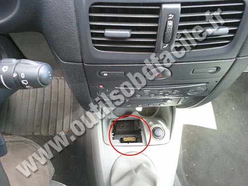 Renault Clio 2 sous le cendrier