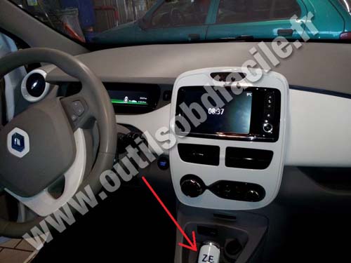 Renault Zoe console centrale