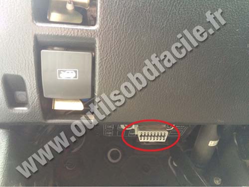 Ssangyon Rexton Y200 prise OBD II