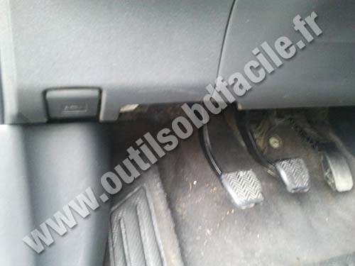 Toyota Auris au niveau de la manette d