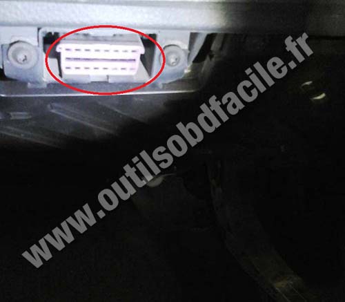 Volkswagen Polo connecteur OBD2
