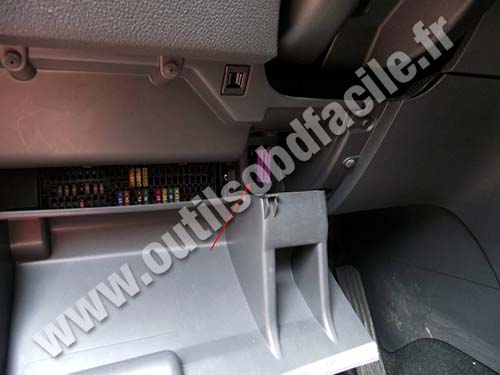 Volkswagen Touran connecteur OBD