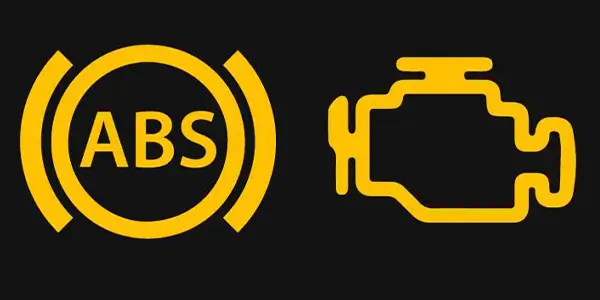 voyant ABS et moteur allumé