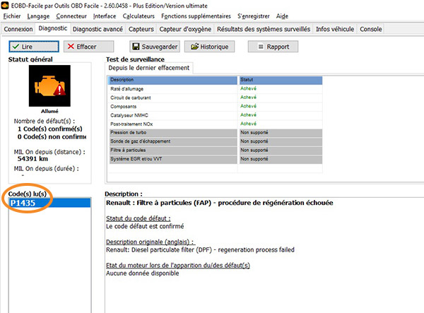 Decalaminage voiture diesel, voyant moteur allumé, diagnostique offert