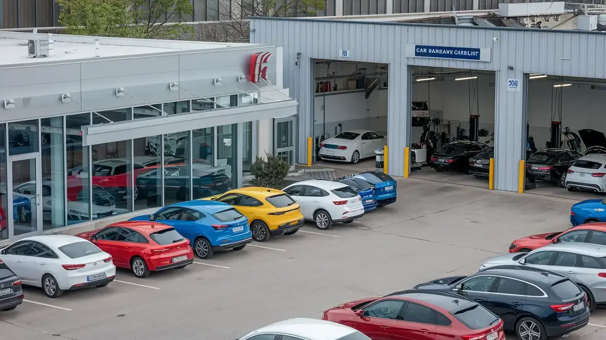 Garage d'une concession automobile