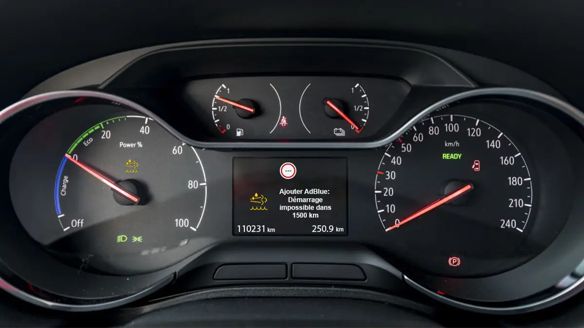 Voyant adblue Opel