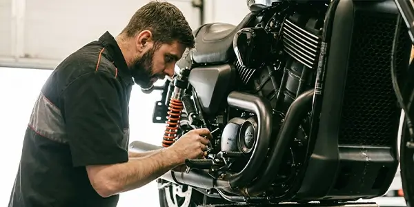 Entretien d'une moto