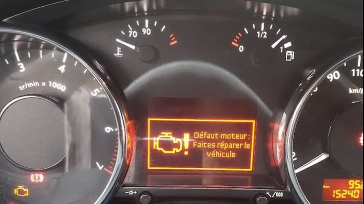 message défaut moteur faites réparer le véhicule