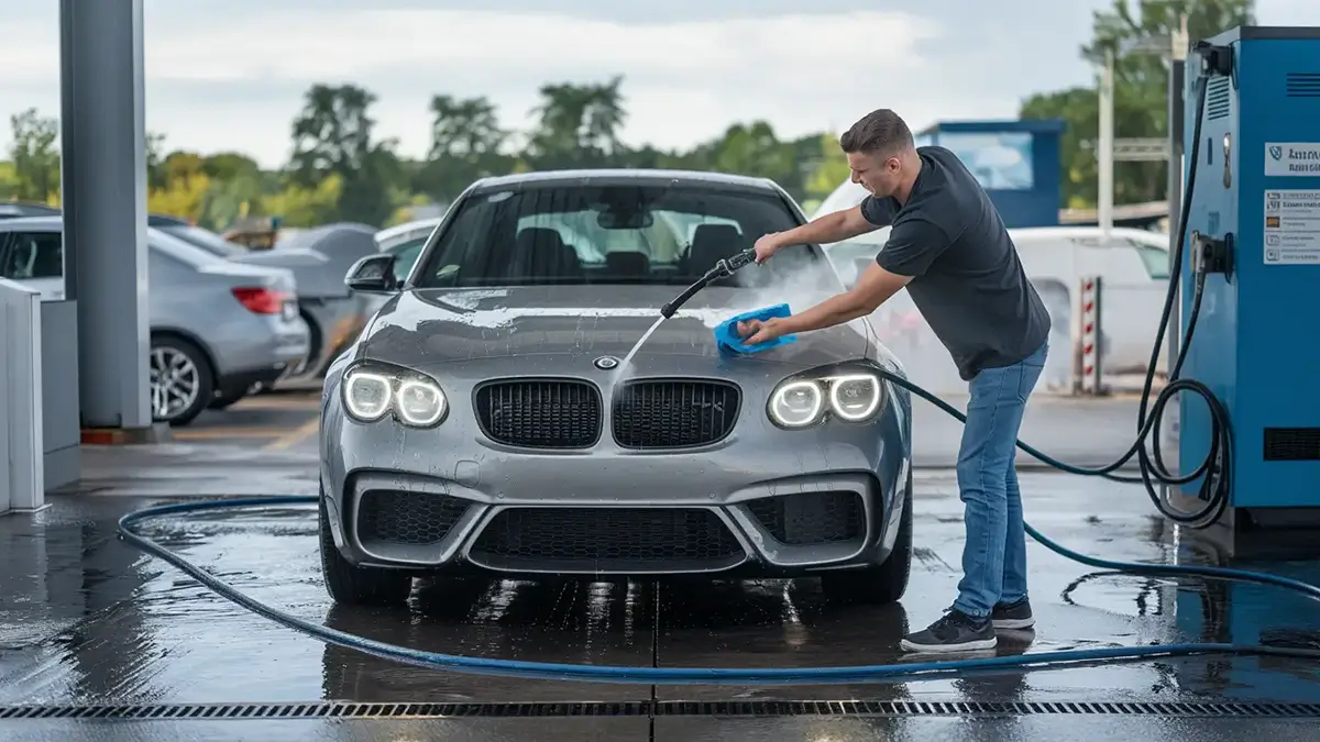 Lavage d'une voiture