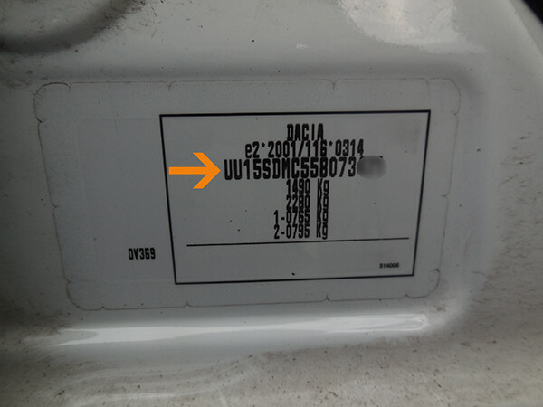 plaque constructeur