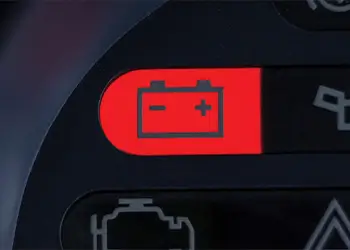 Voyant batterie allumé